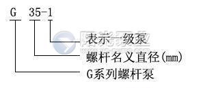G型单螺杆泵型号
